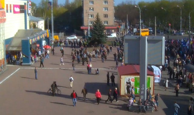 Сегодня в Чернигове на проспекте Мира, возле ТЦ Мегацентр, в 16